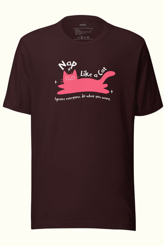 Nap Like a Cat Unisex Soft and Light T-shirt