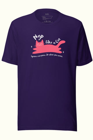 Nap Like a Cat Unisex Soft and Light T-shirt